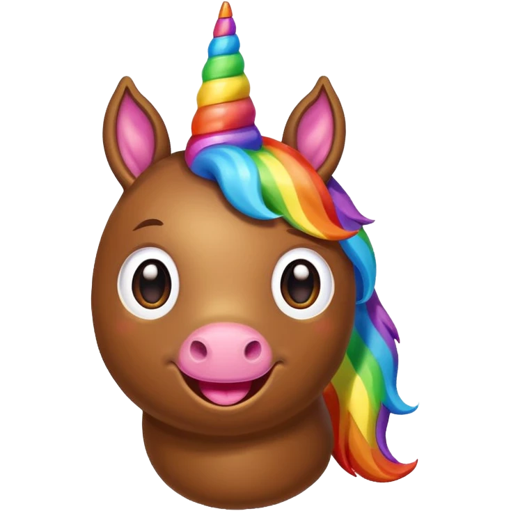 Poop unicorn  emoji