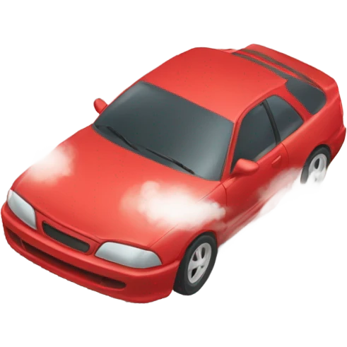 Car drifting emoji