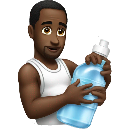 pdiddy holding baby oil emoji