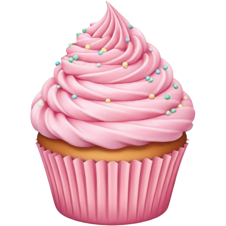 pastel pink cupcake emoji