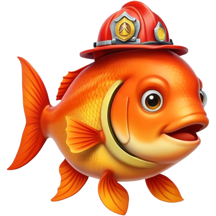 Firefighter fish emoji