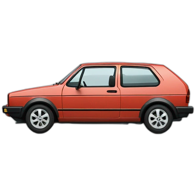 volkswagen Golf II grenat emoji