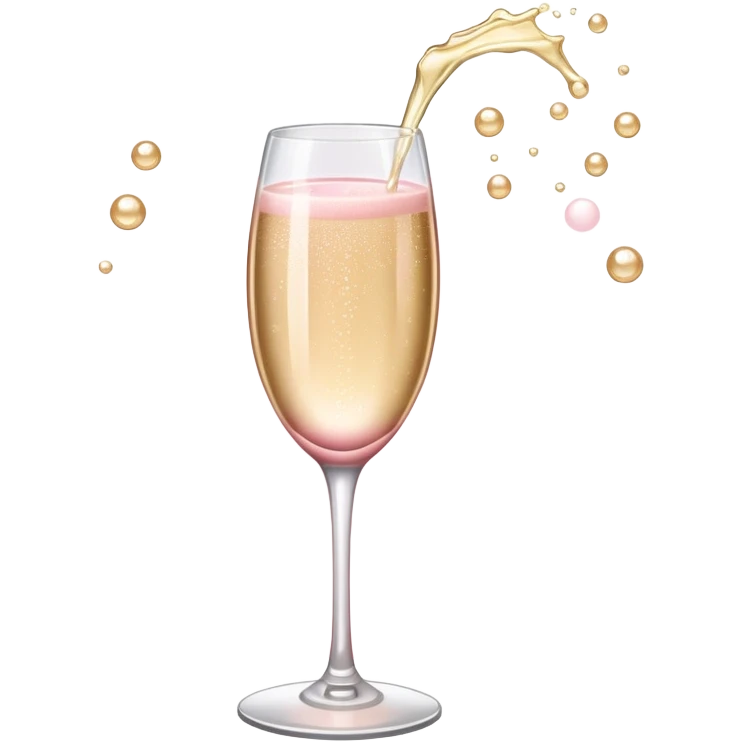 champagne pink emoji