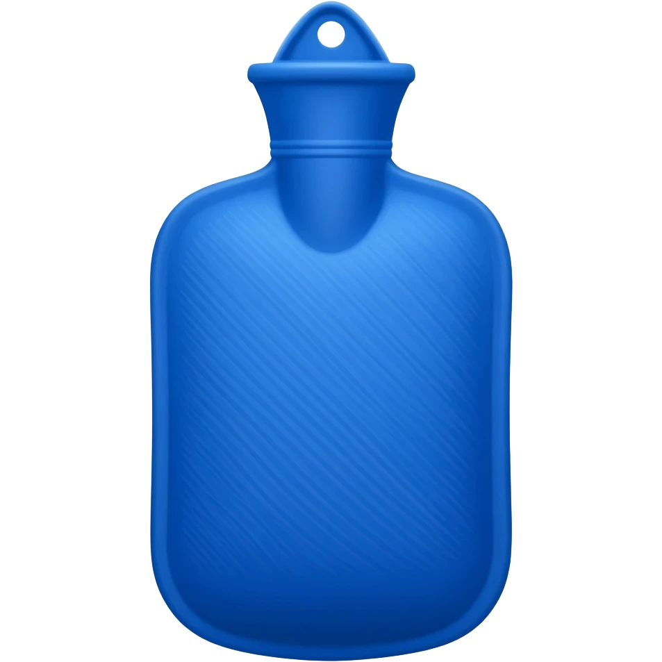 hot water bottle in blue emoji