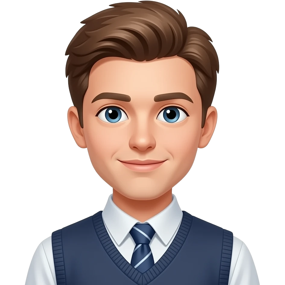 20years old people educated at college white skin light brown hair emoji