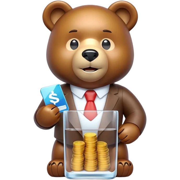 Dave bear glass banking app emoji