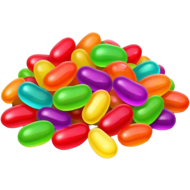 neon jelly bean poop emoji