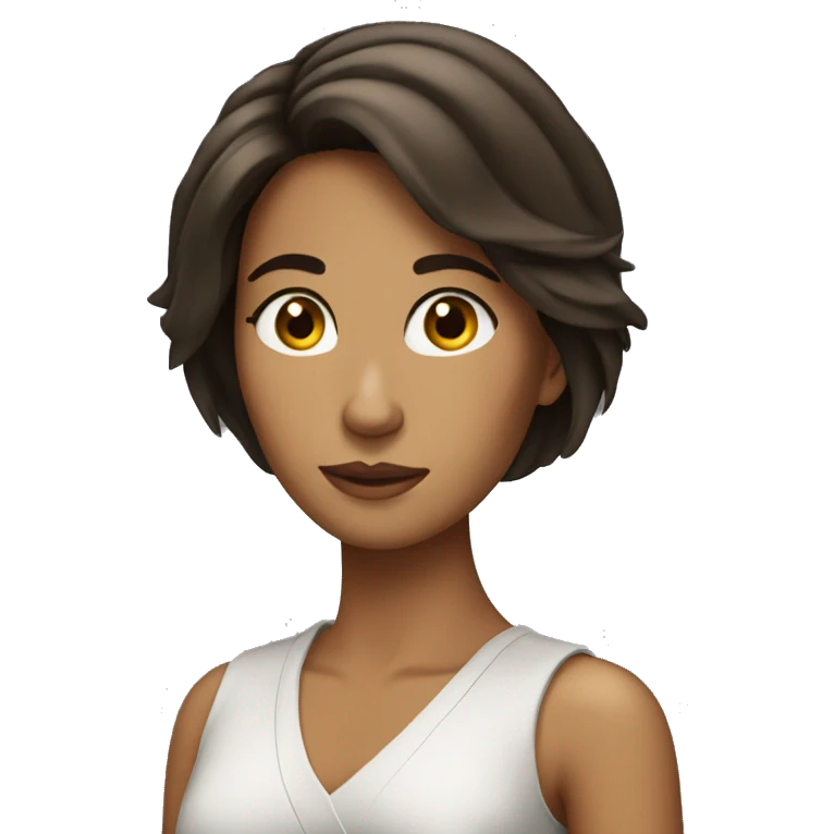 Femme brune emoji