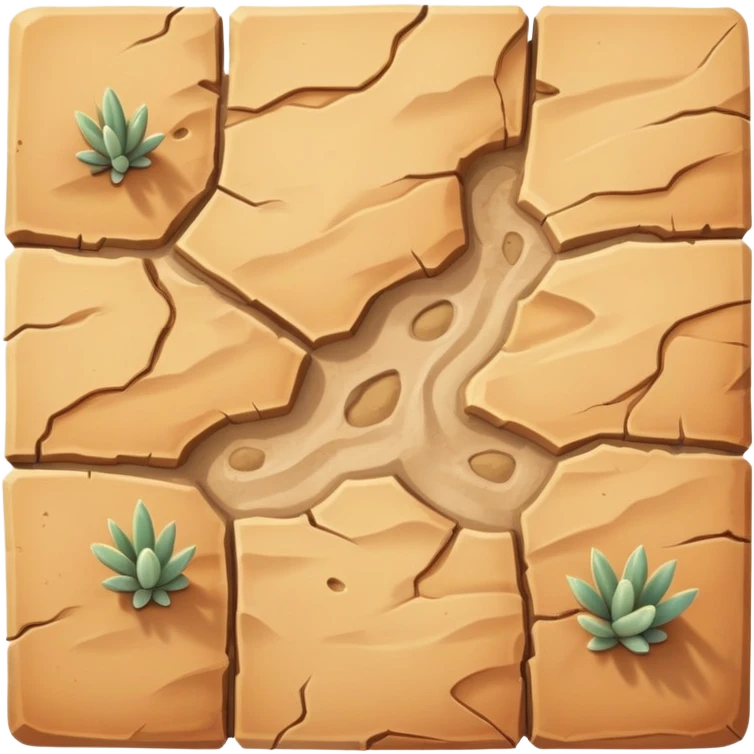 RPG desert terrain tile top-down view emoji