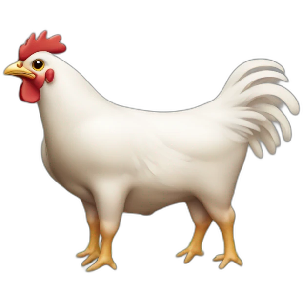 Chicken cow emoji
