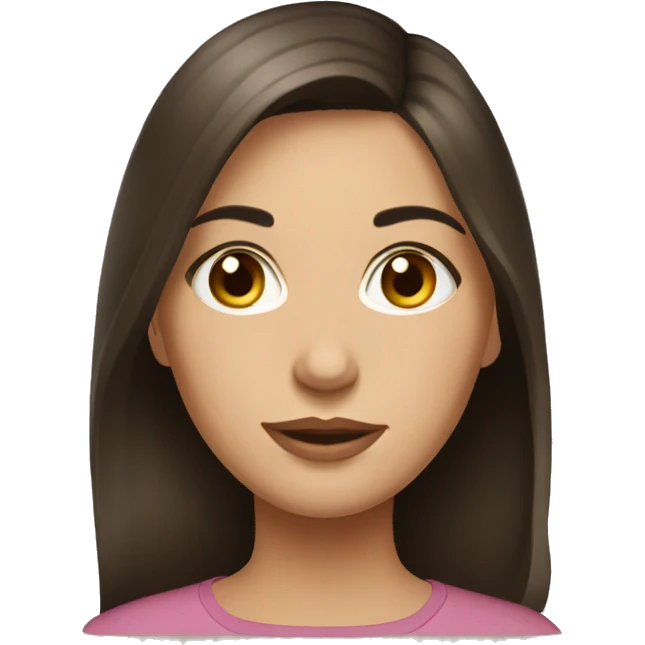 Russian girl brunette  emoji