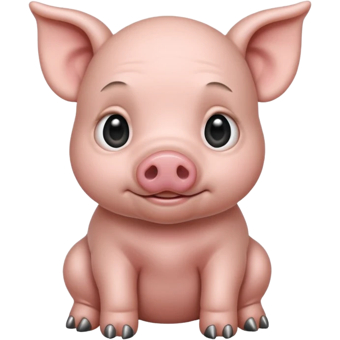 gray colored baby pig emoji