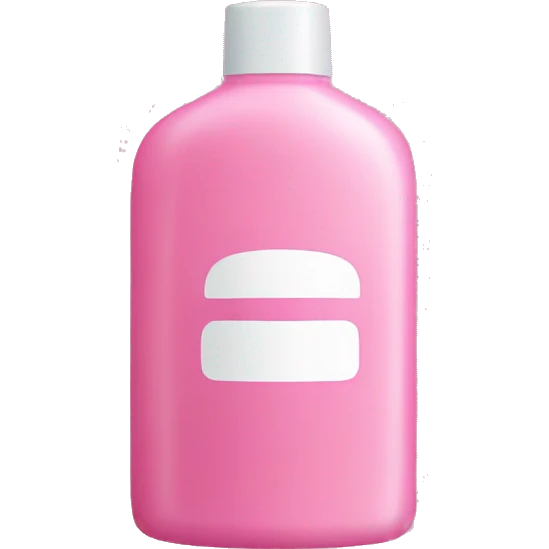 Pink shampoo bottle emoji