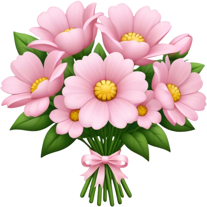 pale pink flower bouquet  emoji