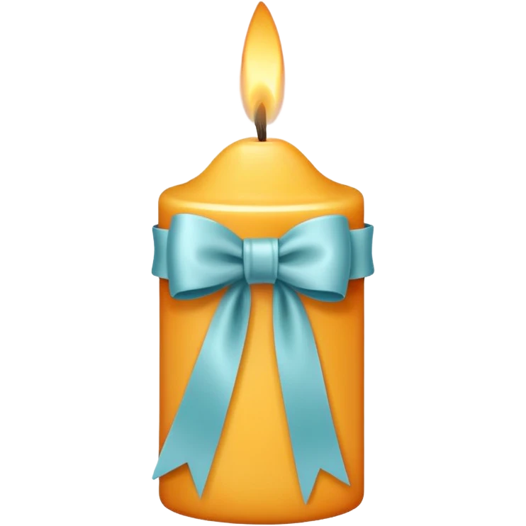 Candle with bow emoji