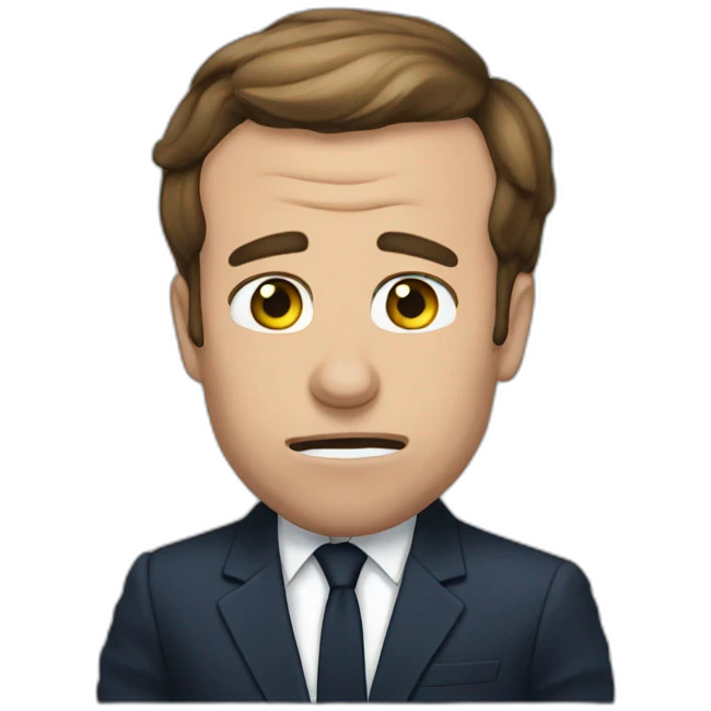 Macron fart emoji