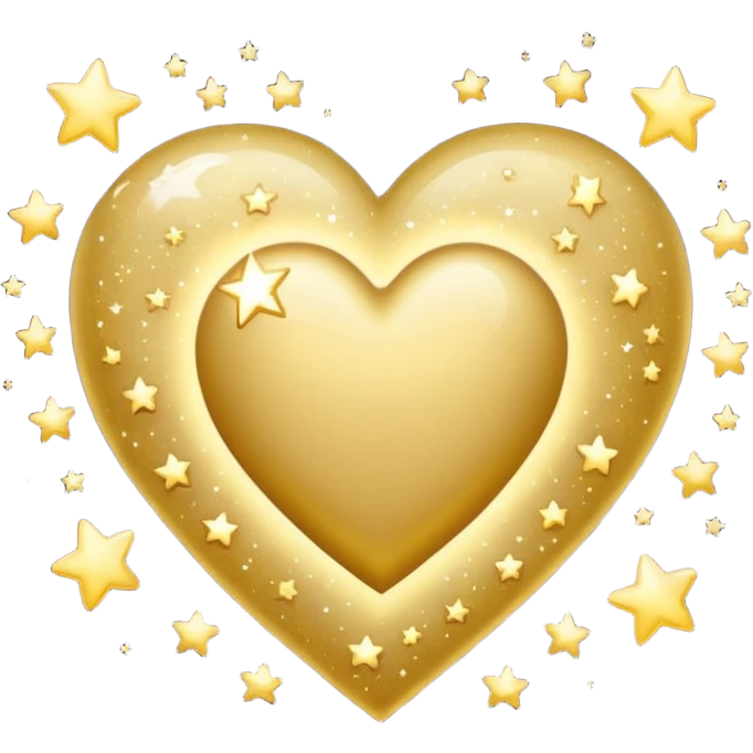 star themed heart emoji