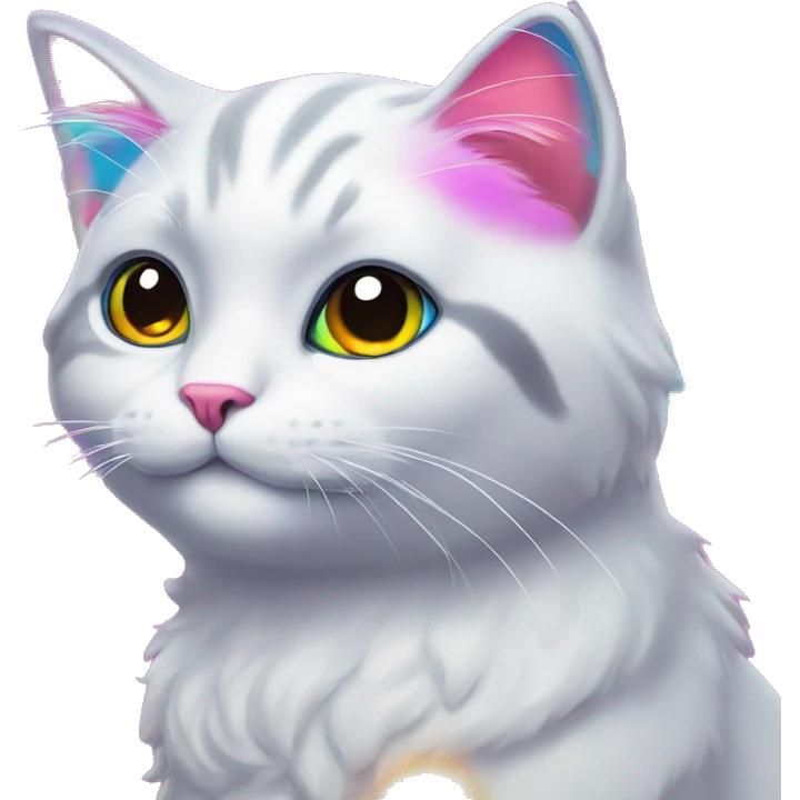 Lisa Frank cat emoji