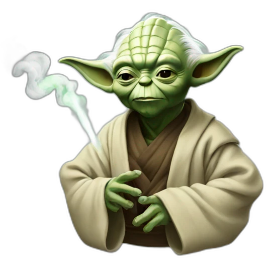 Yoda smoke emoji