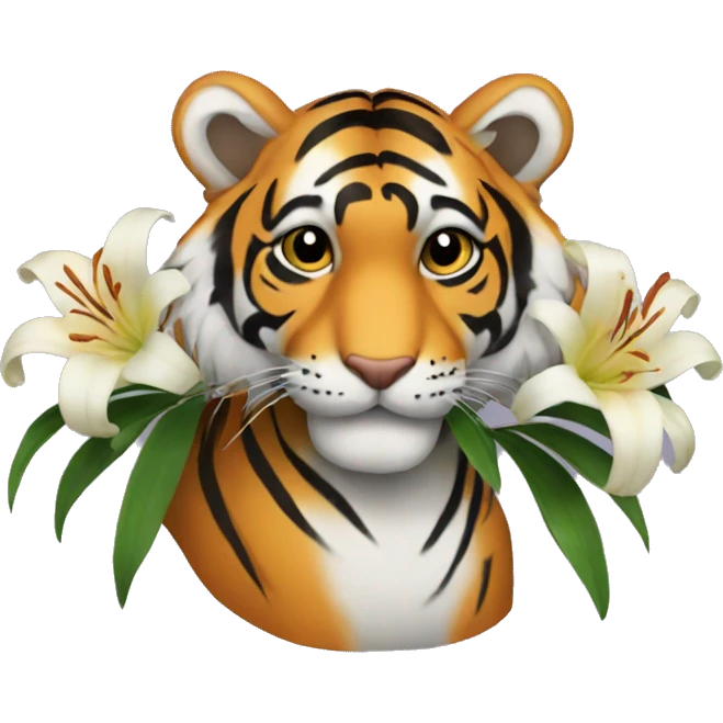tiger lilys  emoji