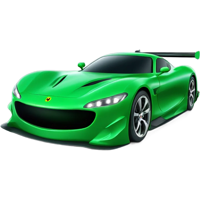 racecar night time green emoji