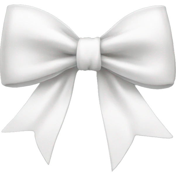 white bow emoji