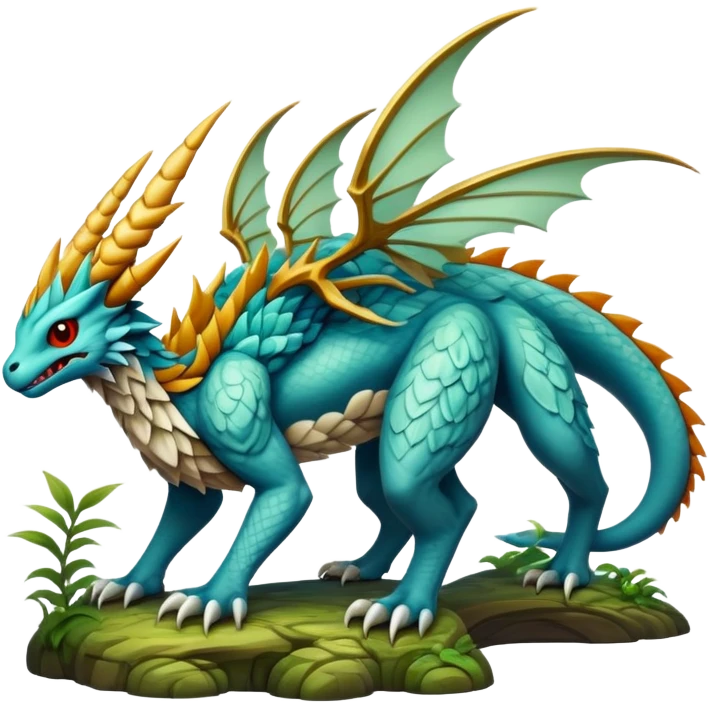  legendary complex detailed aesthetic-Fakémon-creature-scenery emoji