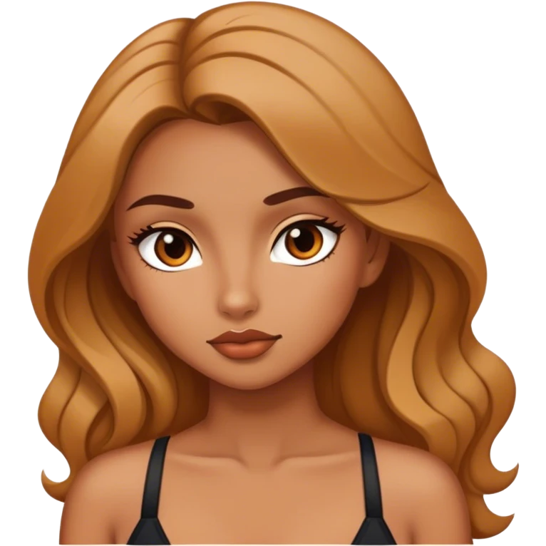 Girl in sultry pose sfw emoji