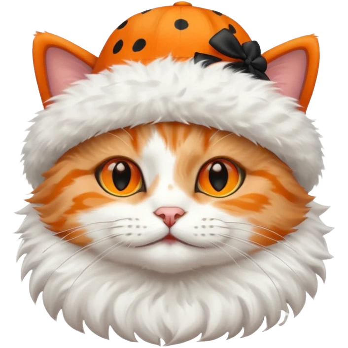 A cat with a hat emoji