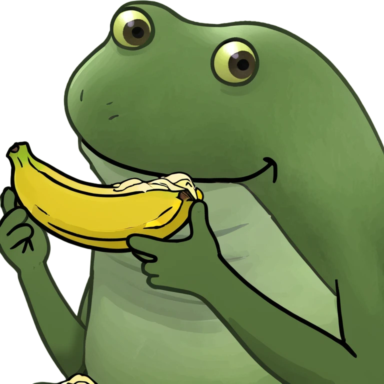 Banana with bite unpeeled emoji