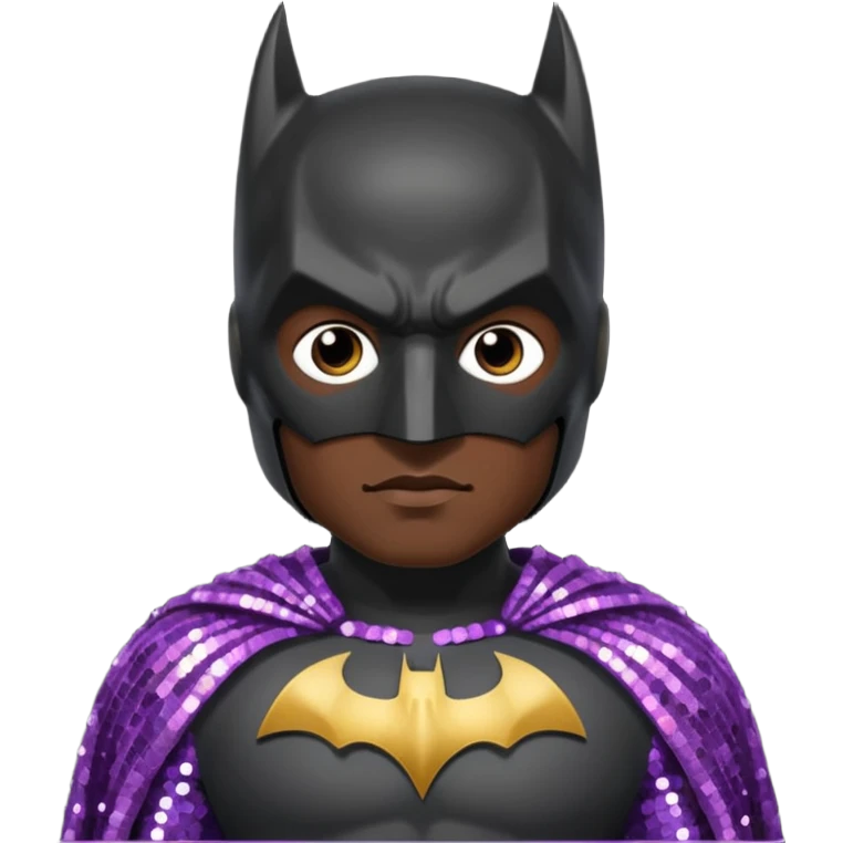 Batman with Sequin Outfit emoji