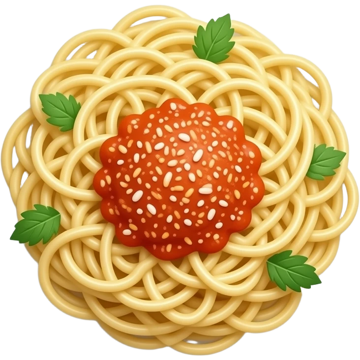 plate of spaghetti emoji