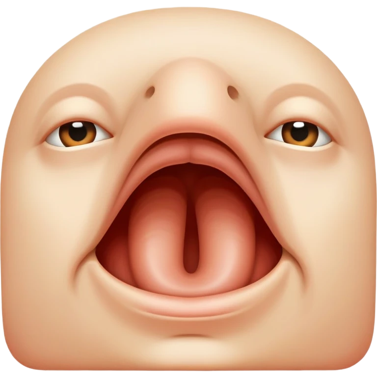 cartoon human nose emoji