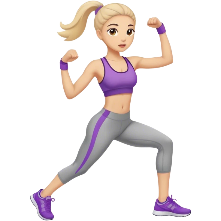Exercising girl emoji