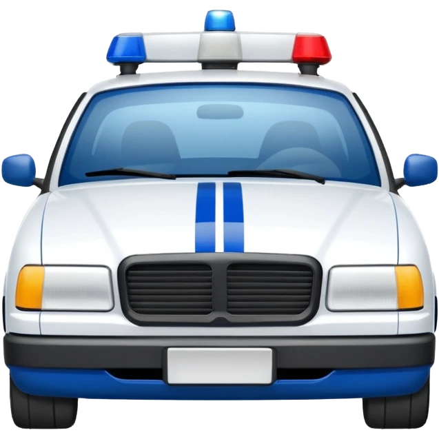 police car de face france emoji