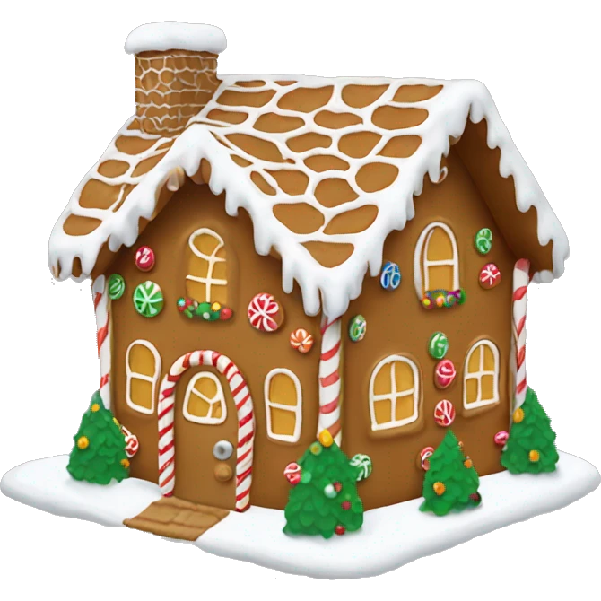 gingerbread house emoji