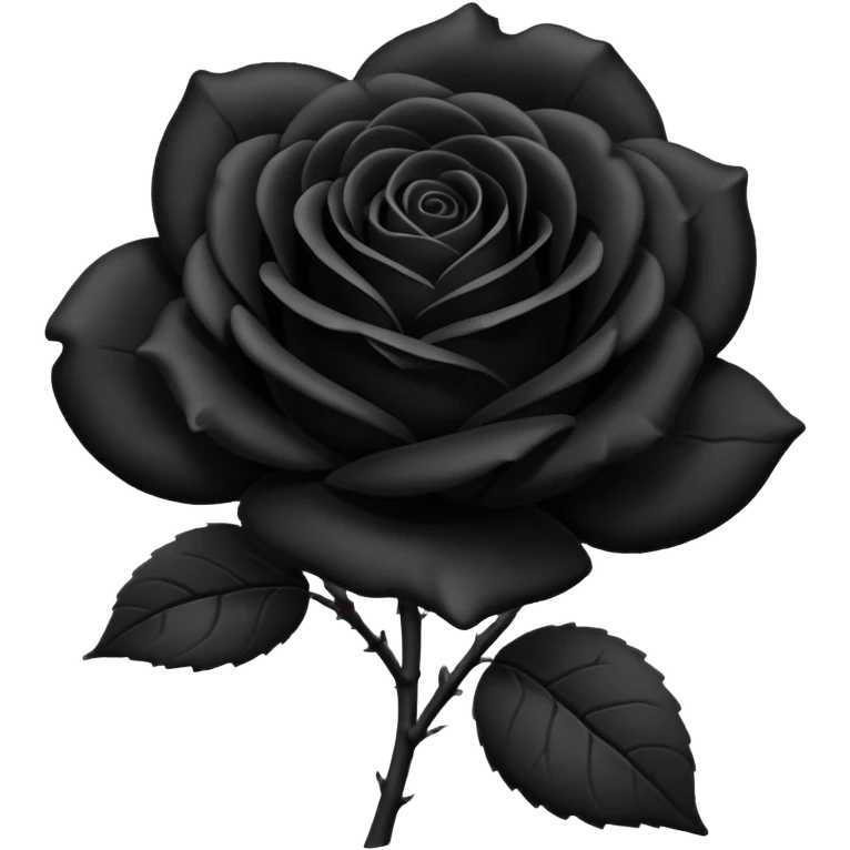 Black rose  emoji