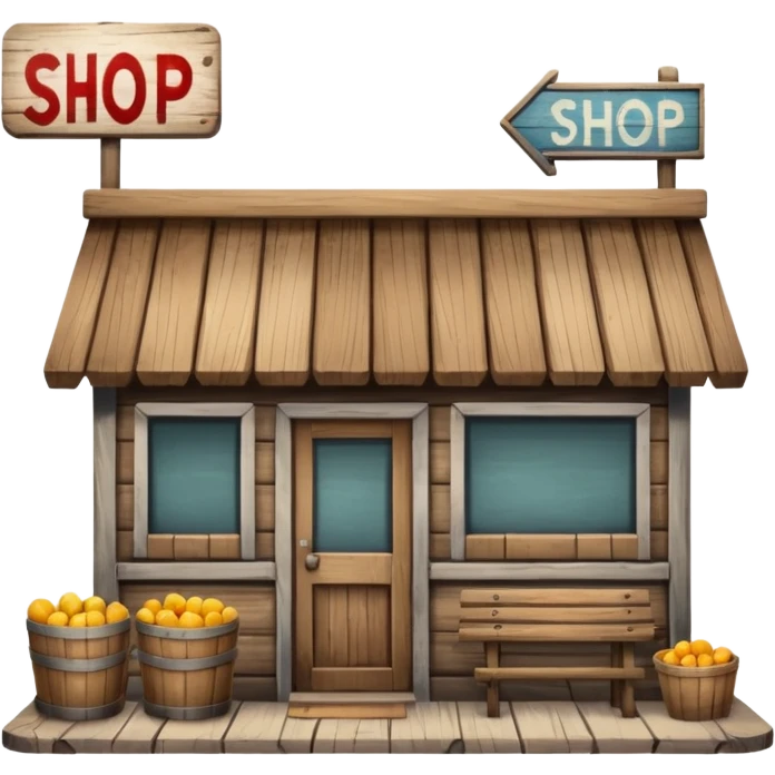 small roadside shop emoji
