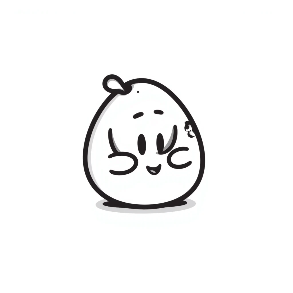 playful hand-drawn Tamagotchi character emoji