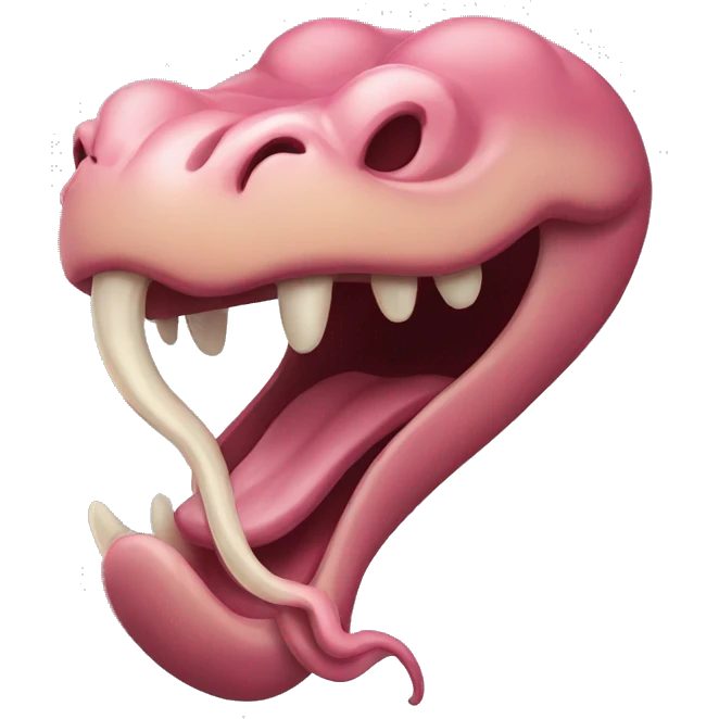 Slithering tongue emoji