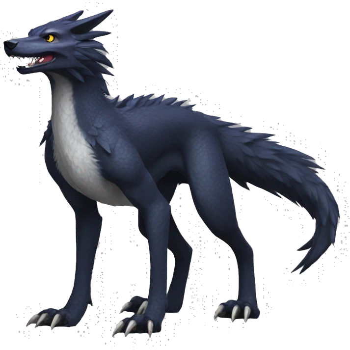 Nargacuga-Sergal full body emoji