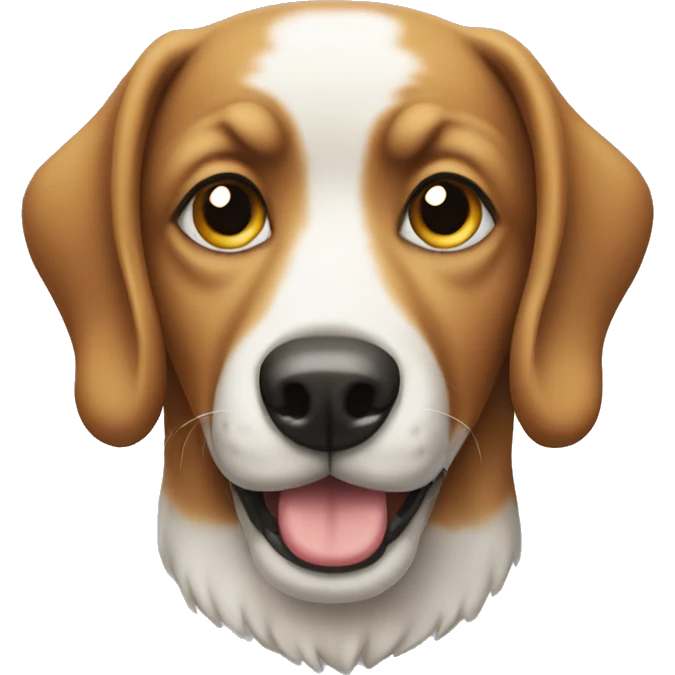 Dog typing emoji