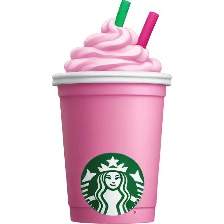 Starbucks pink drink  emoji