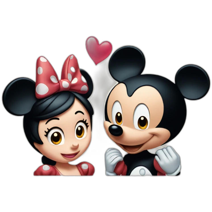 Mickey y minnie emoji