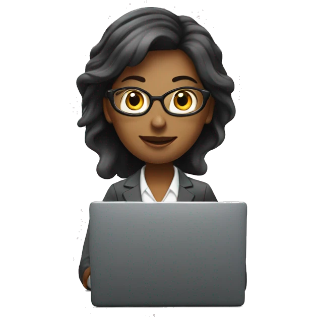 bussiness women with laptop emoji