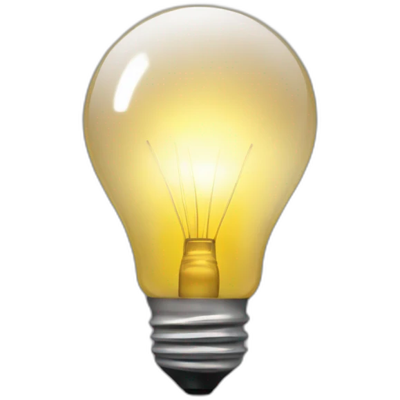 light bulb on emoji