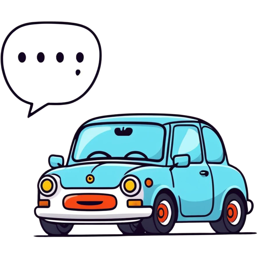 cute car going brr brr with sound effects emoji