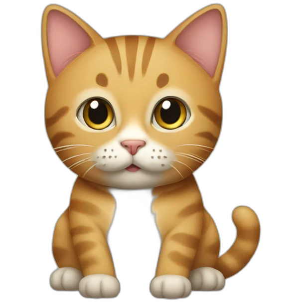 Cat sur un chat emoji