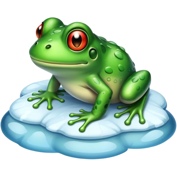 cold frog emoji