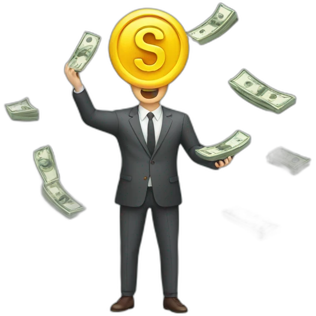 a product manager catching money emoji
